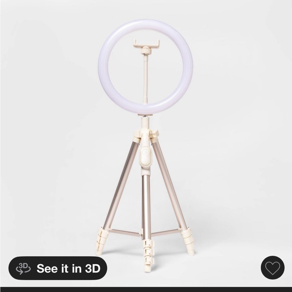 heyday Ring Light with Tripod - White